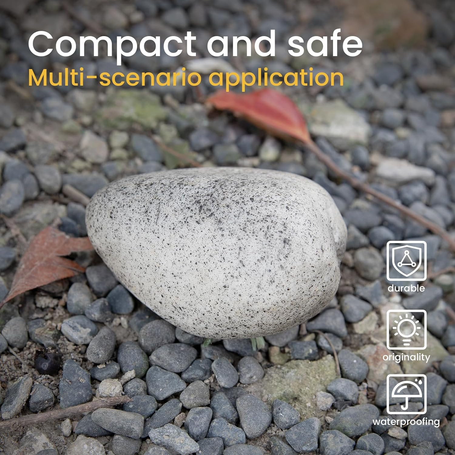 Fake Rock Key Hider Safe for Outdoor Garden or Yard, Large Size Fake Stone Hidde