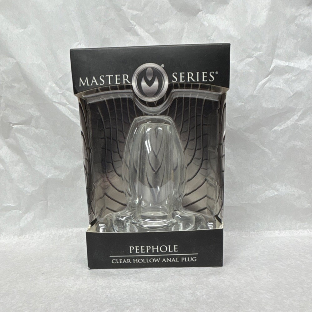Master Series, Clear, Hollow, Anal, Plug Peephole￼