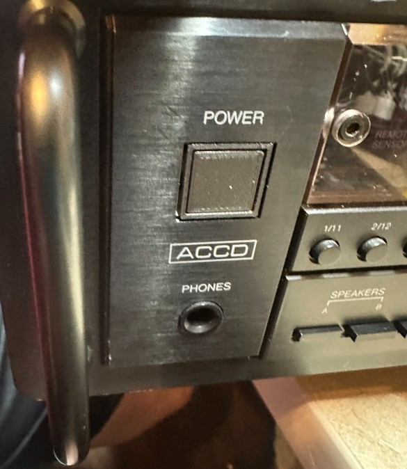 carver hr-752 Replacement re-design power button