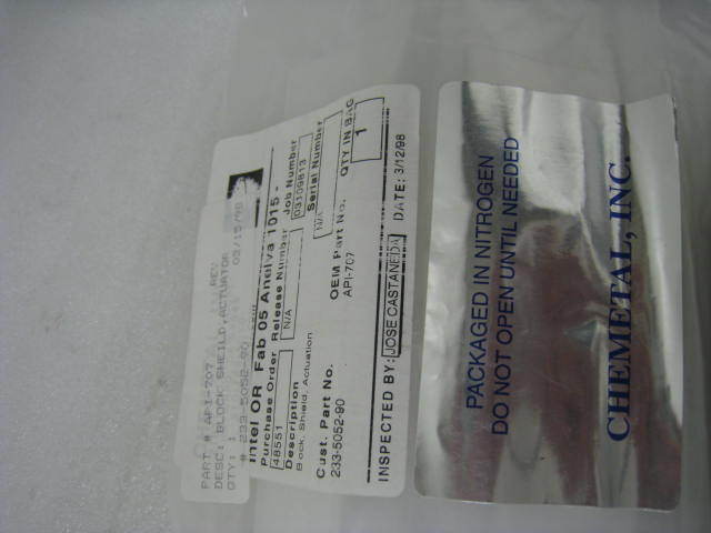 Anelva 233-5052-90 Block Shield API-707 UHV cleaned