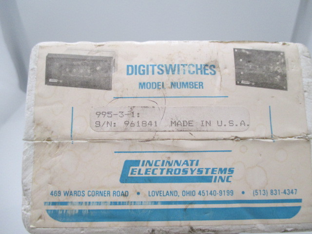 Cininntati Electrosystems Inc. 995-3-1: