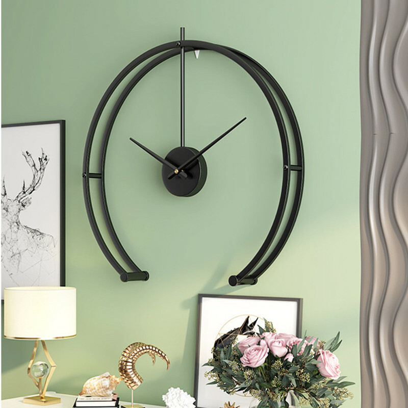 Kitchen Black Wall Clock Room Deco Wall Clock Silent Large Clock Home Wall Clock