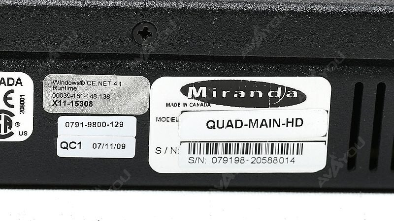 Miranda Kaleido Quad Main HD 4CH Multi-Image Display Processor Multiviewer