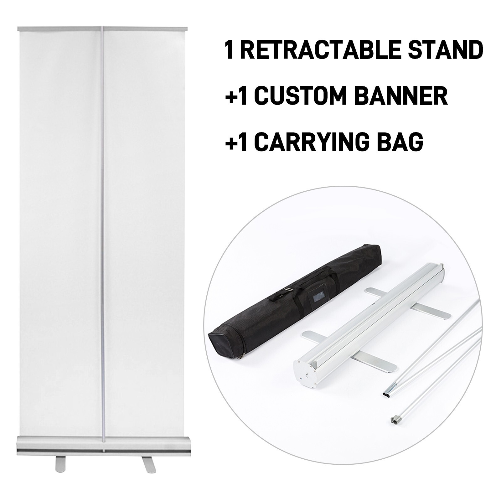 Custom Retractable Banner Stands for Business 31.5*80IN-Personalized Banner