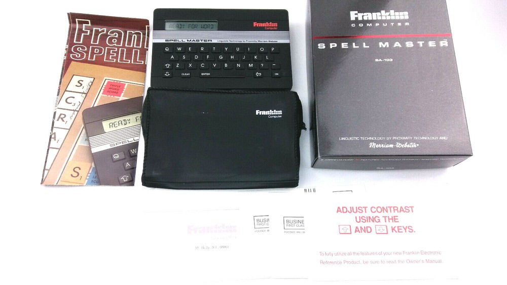 FRANKLIN COMPUTER SPELL MASTER MODEL SA-103 ELECTRONIC SPELLER (TESTED & WORKS)