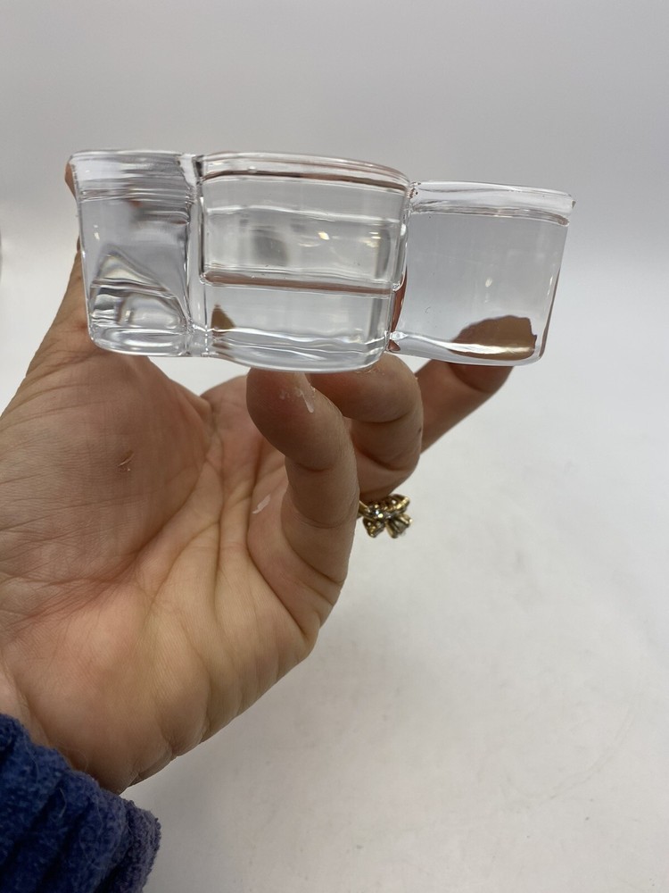 Glass Irish ThreeLeaf Clover Tea Light Pre Owned