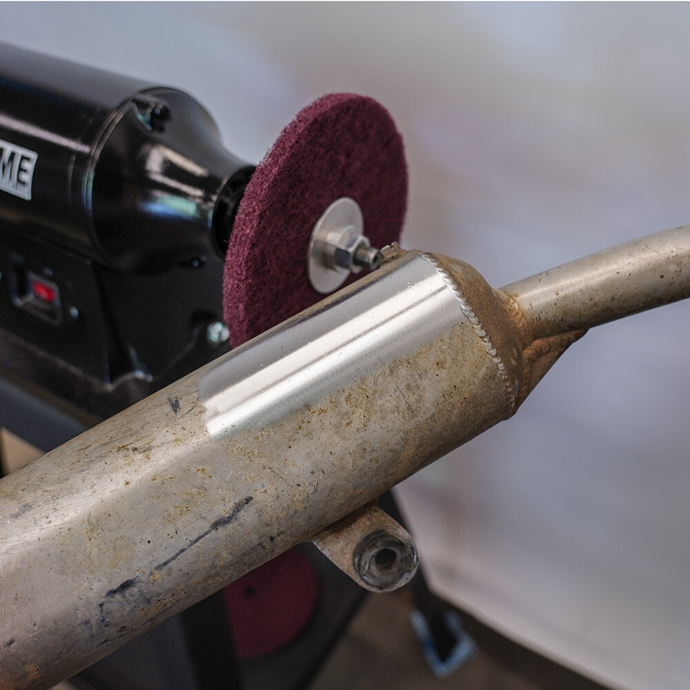 8" Fine Cleaning Wheel 400 Grit | Scotch Pad Polish Abrasive Bench Grinder Buff