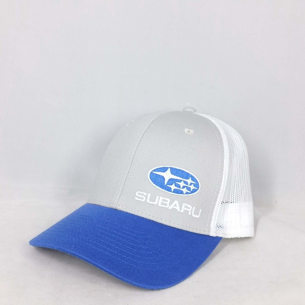 Subaru Logo Blue and White Snapback hat