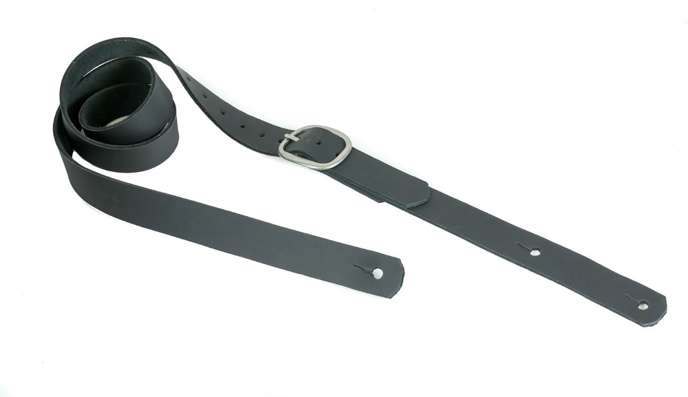 Thin Buckle Guitar Strap Thick Leather
