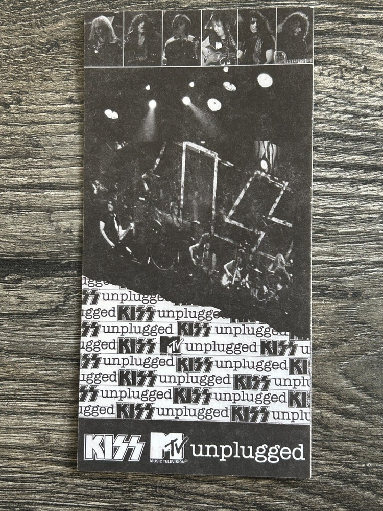 KISS FULL TICKET Pass MTV Unplugged Official Release Party Toronto Vintage Kiss