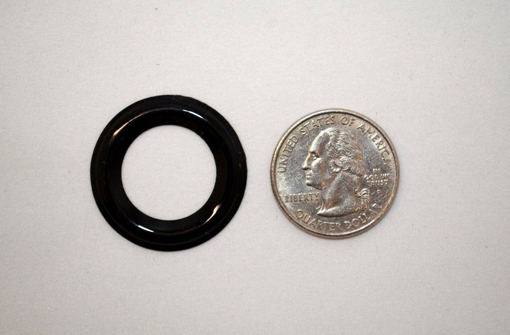 6 pcs Grommet Set, Black, Shiny Finish