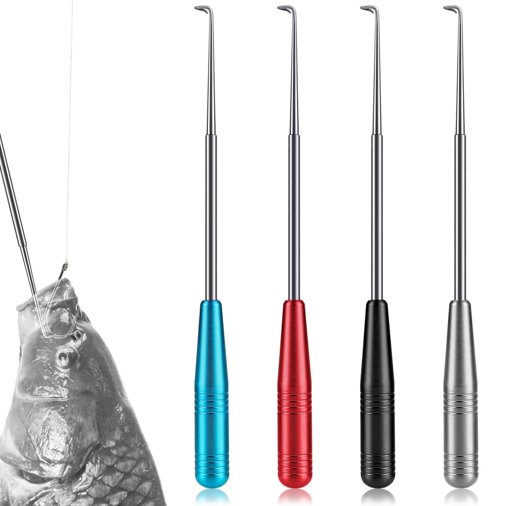 4 Pcs Fish Hook Quick Remover Tool Fish Hook Extractor with Storage Tubes