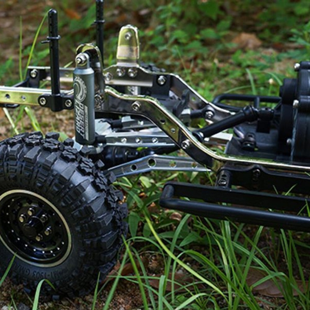 Yeah Racing 100mm Desert Lizard Two Stage Internal Shock Pair Green for Crawler