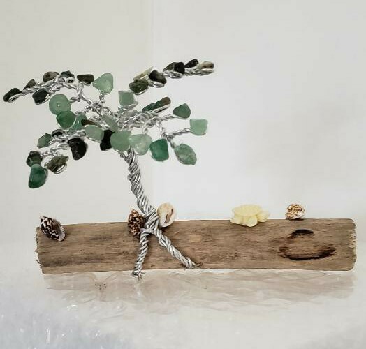 Handmade Mini Palm Gemstone Tree