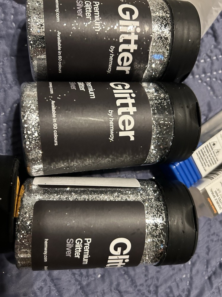 Hemway Premium Silver Glitter. Metallic
