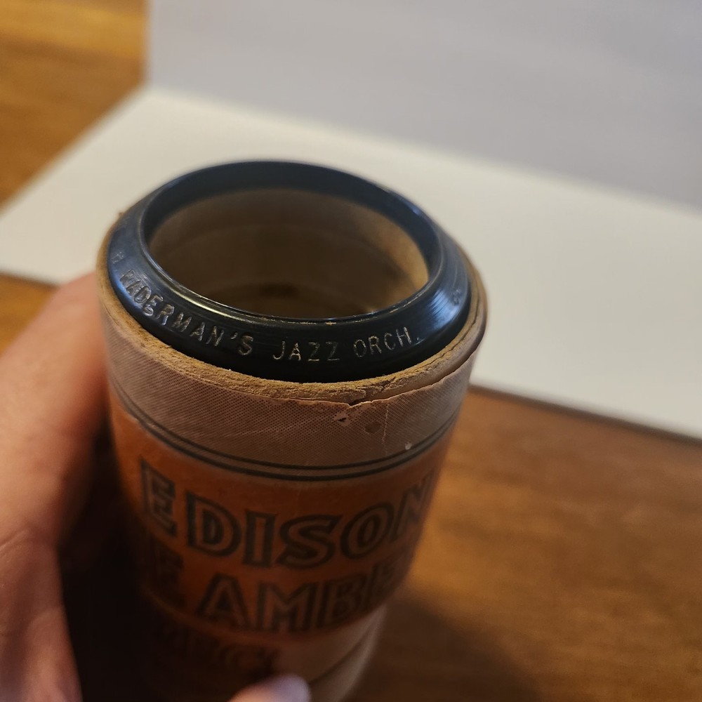 4 Edison Blue Cylinder Record Untested
