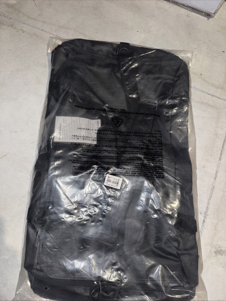 NEW Eberlestock Hyllus Black Duffel Bag 65L Water Resistant Pockets Padded Strap