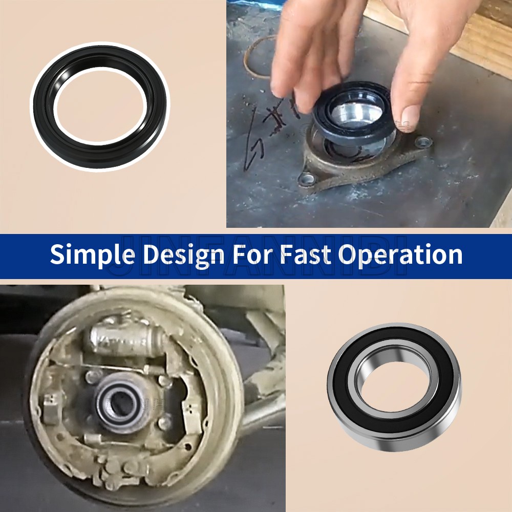 2SET Front Wheel Bearings Seals Kit for Kawasaki Mule 2510 3000 3010 4000 4010