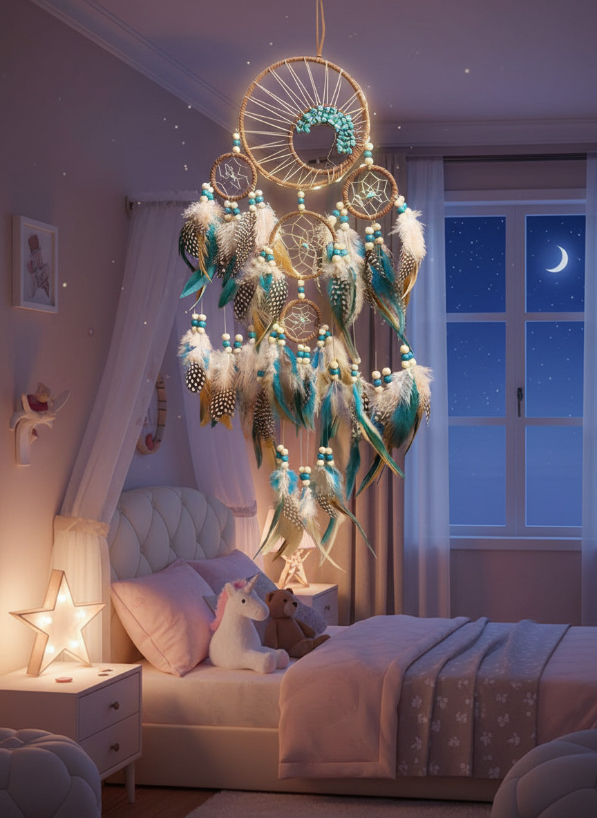 Tree of Life Handmade Dream Catcher Feather Hanging Dreamcatcher Home Wall Decor