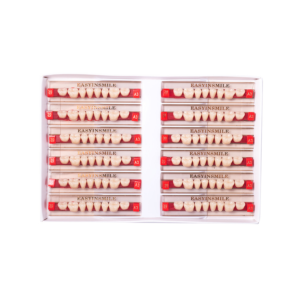 84Pc/96Pc Dental Acrylic Resin Denture Teeth Upper Lower Full Set Shade A1/A2/A3