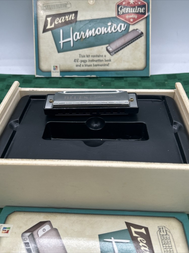 Learn Harmonica Learning Kit Retro Wooden Box 2014 Genuine Quality