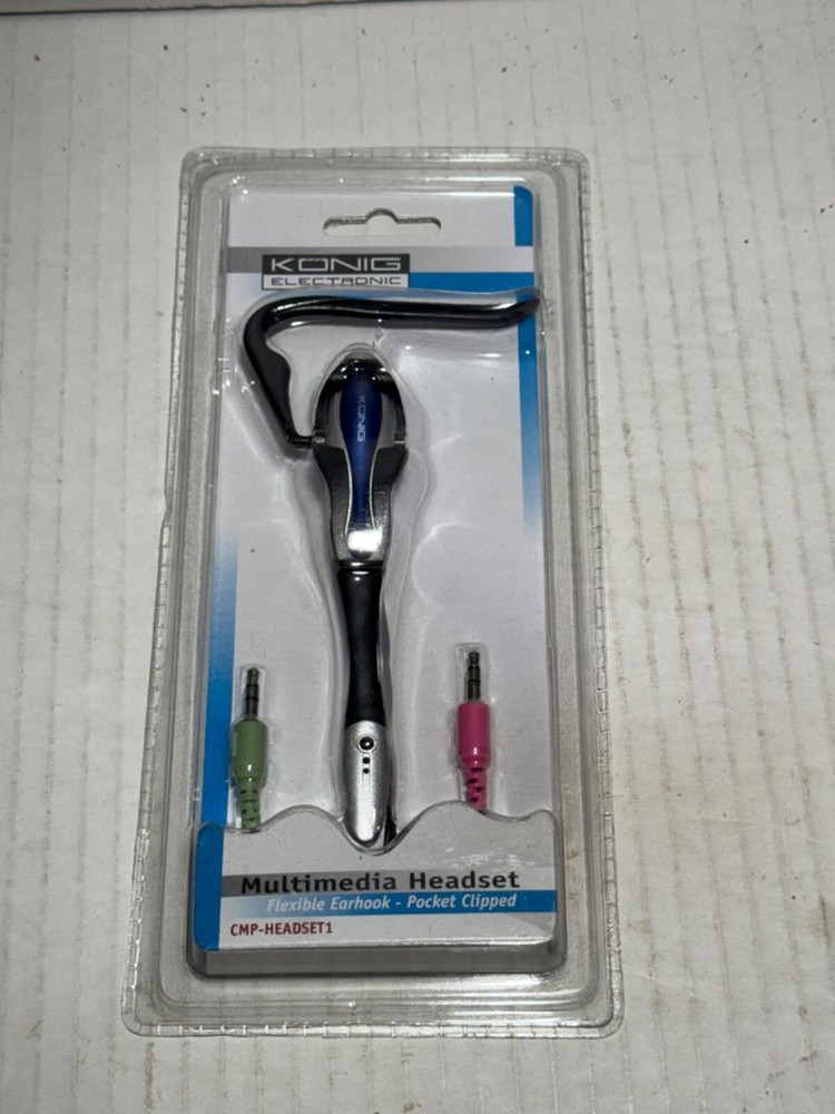 Konig Multmedia Headset Flexible Earhook with Microphone CMP-HEADSET1