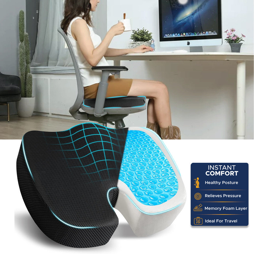 Memory Foam Prostate Cushion Tailbone Sciatica Back Pain Relief Comfy Car Seat