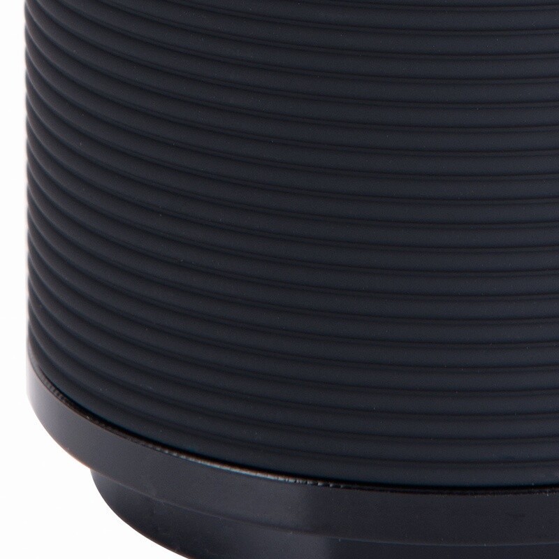 Soft Touch Black Lotion Pump Ribbed Design Bathroom Accessory Durable Plastic