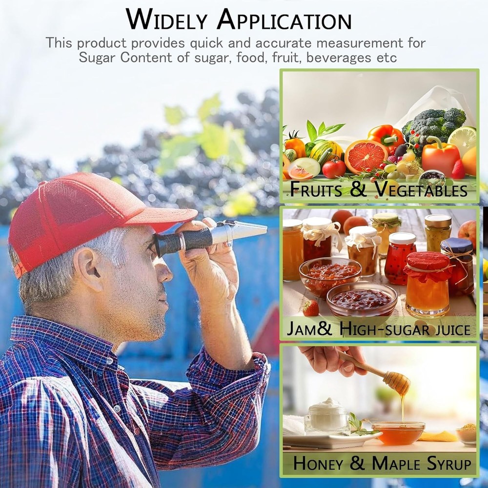 Professional Handheld Refractometer with Automatic Temperature Compensation