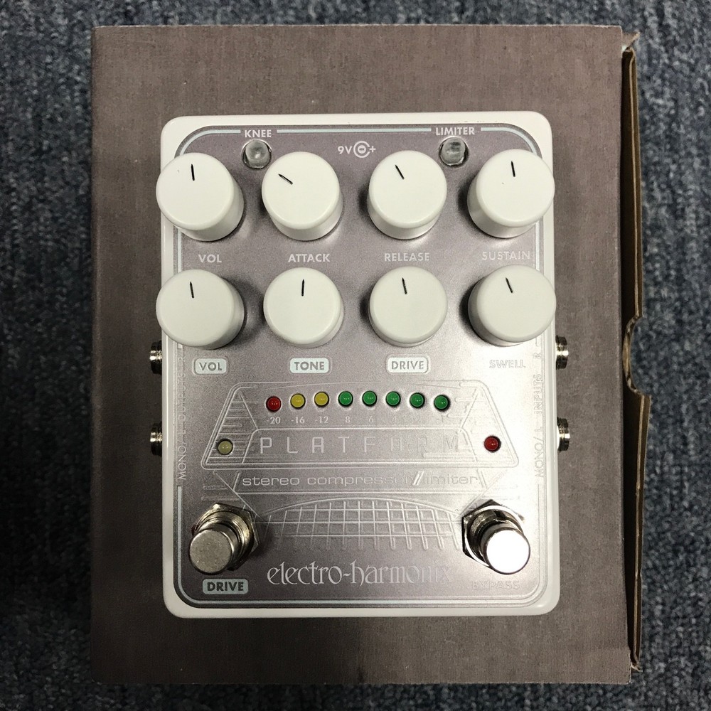 Electro Harmonix Platform Stereo Compressor Limiter Guitar Pedal New!