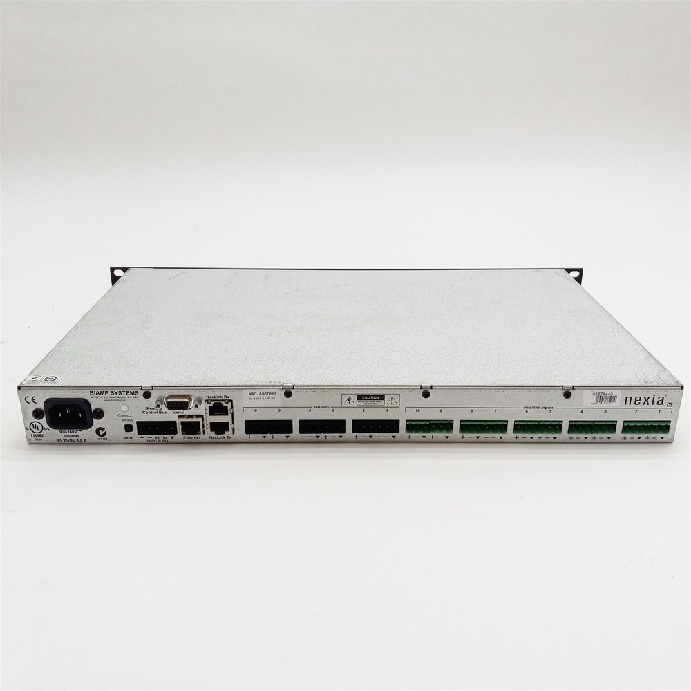 Biamp Nexia CS Conference System 10-Input 6-Output Digital Signal Processor DSP
