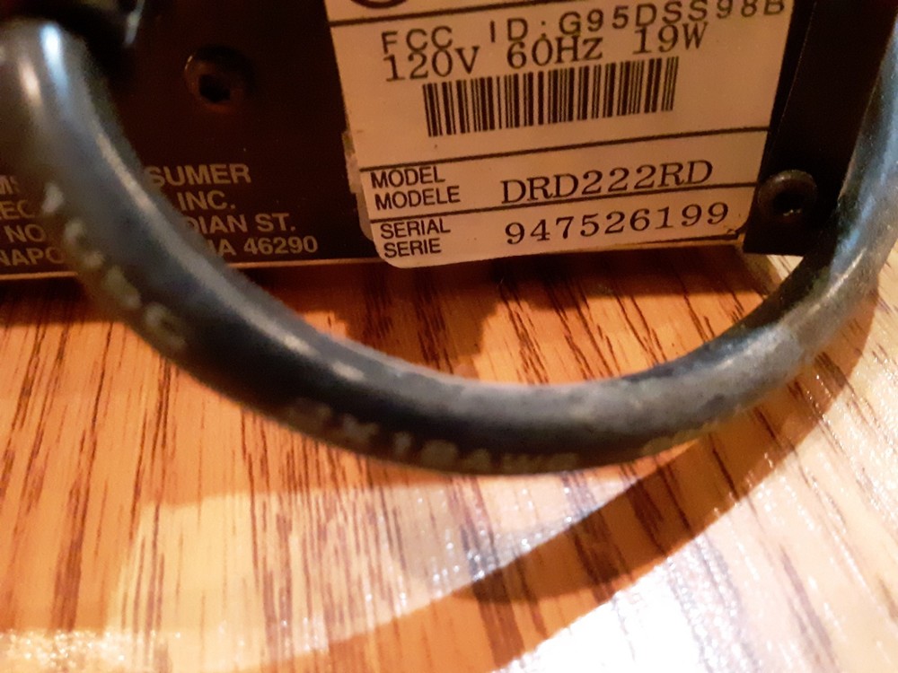 RCA DirecTV DRD222RD Satellite TV Receiver unit