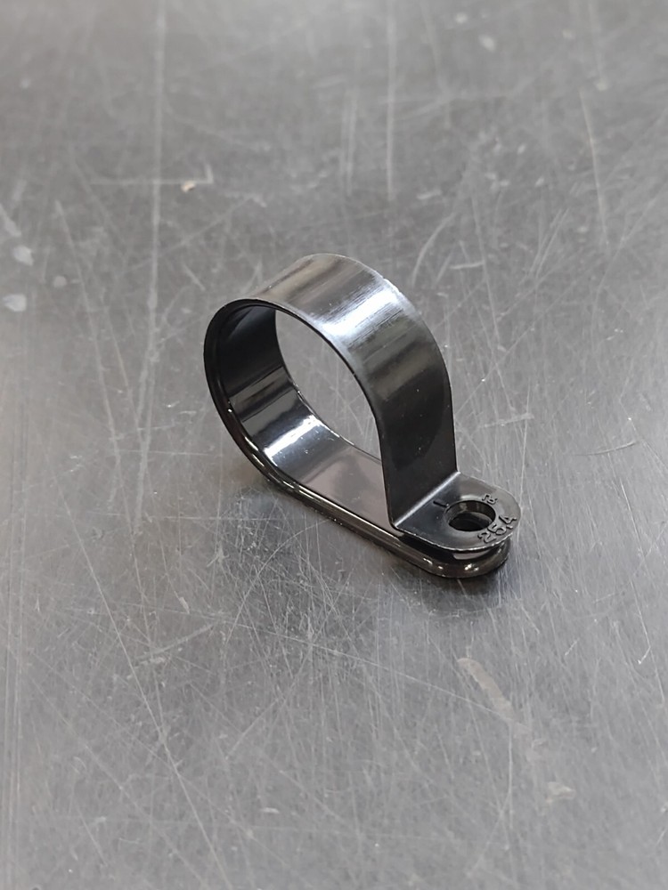 1 Inch Cable Clamps Black Plastic Nylon R-Type 150 ct. Pack