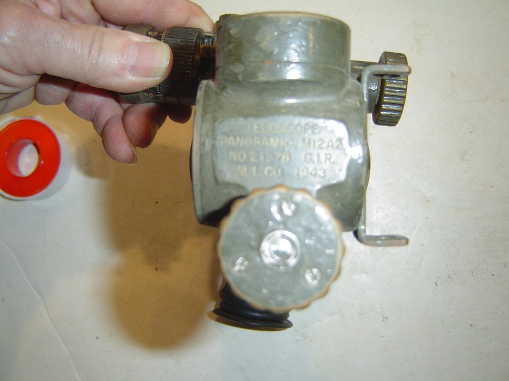Telescope WWII U.S. Artillery Panoramic M12 A2 Scope M12A2