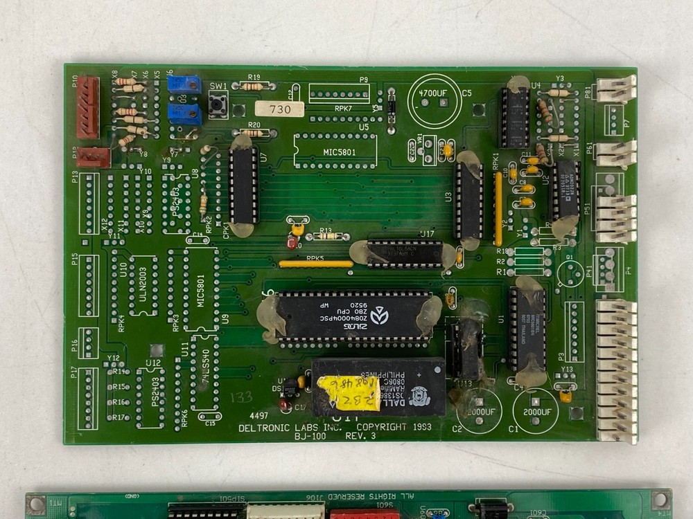 Deltronics Labs BJ-100 REV.3 Ticket counter Controller W/ Controller Board PCB