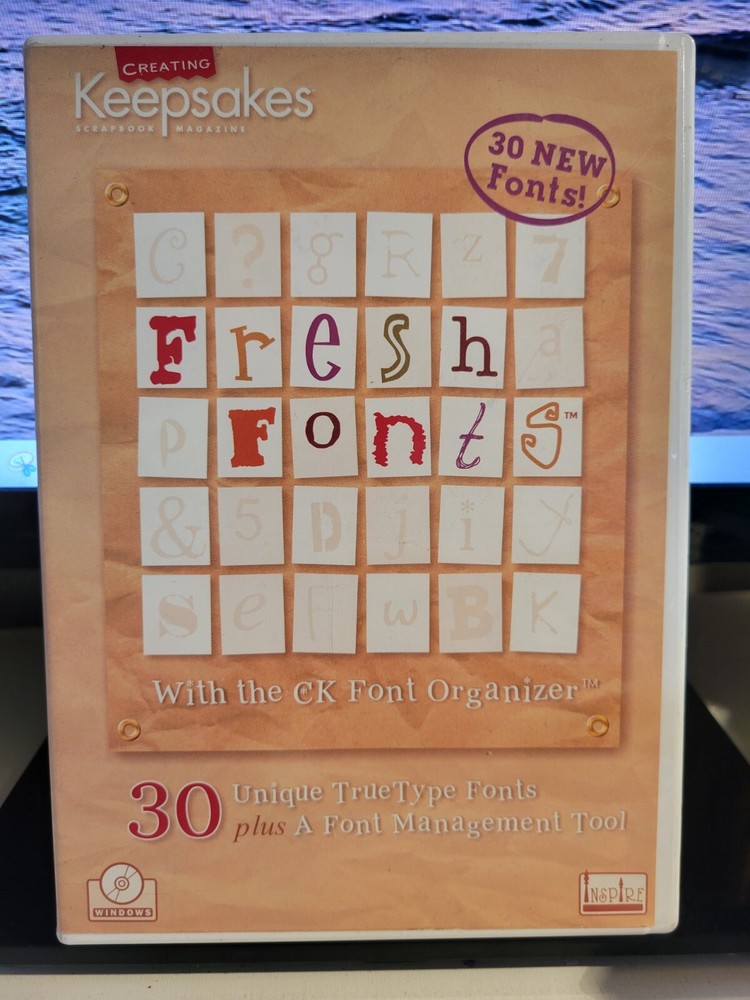 Creating Keepsakes: Fresh Fonts (CD-ROM) NEW, Sealed