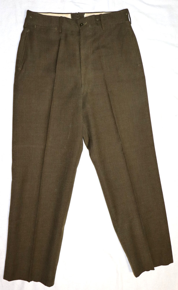 ORIGINAL POST WWII 1952 DATED WOOL FIELD TROUSERS