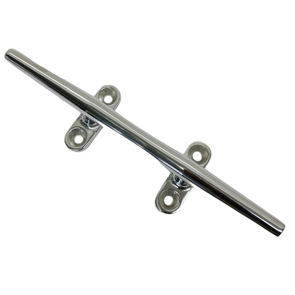 12" Blue Water Deck Cleat Marine Stainless Steel Dock Open Base Rope Cleat 4 Pcs