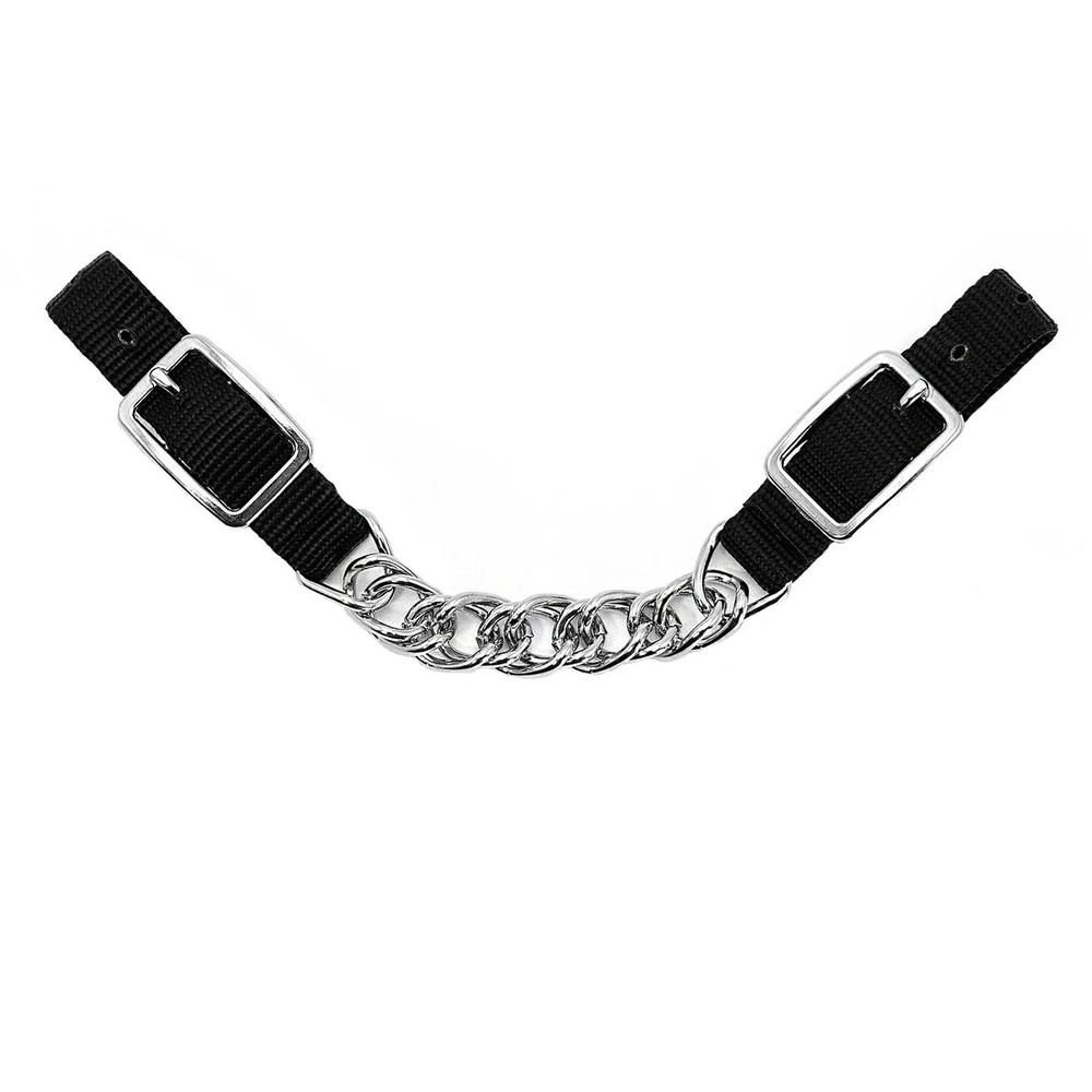 Equine Nylon Curb Strap with Single Chain NEW