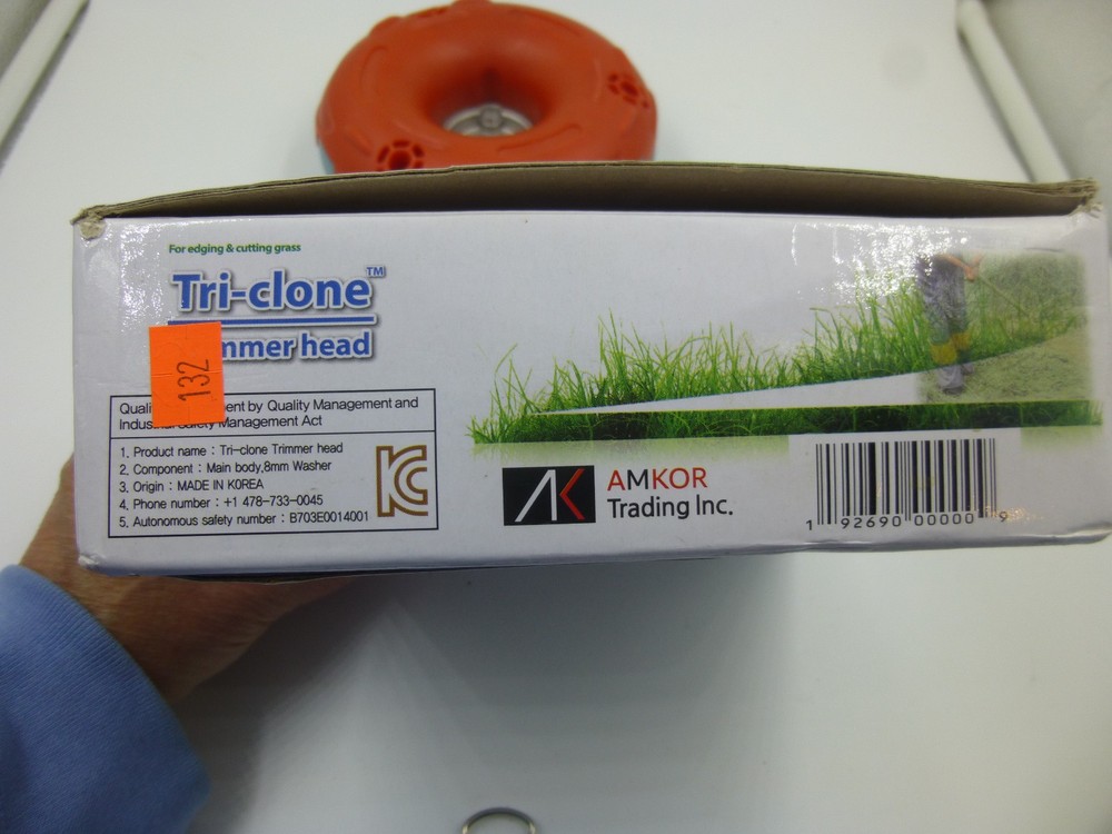 AMKOR Tri-clone Trimmer Head. Three Blade Conversion. New in Box.