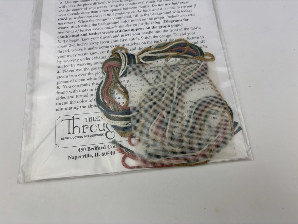 Threads Through Time The Quaker 2004 Sampler Needlepoint Pattern Kit 6S