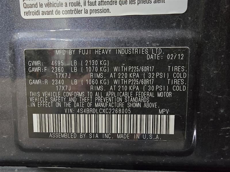 OUTBAKLEG 2012 Dash Bezel 604429