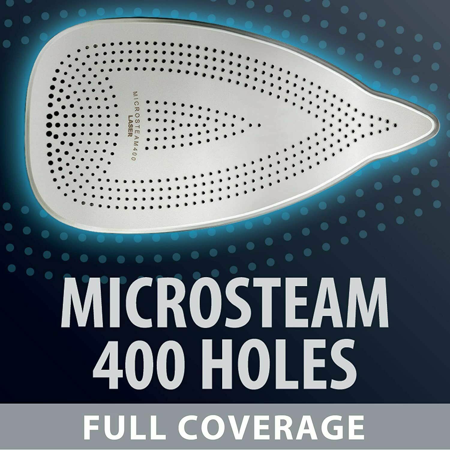 Rowenta DW8192 Steam Pro 1800-Watt. Auto Off- Anti Calc 400 Hole Soleplate