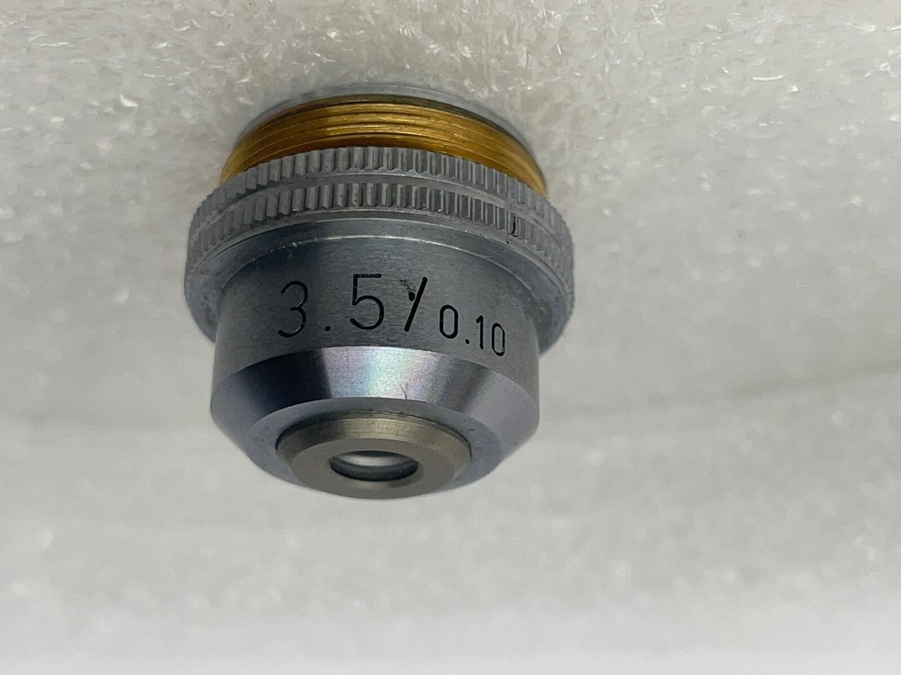 Leitz Wetzlar Microscope Objective 3.5x/0.10 ~ Nice!
