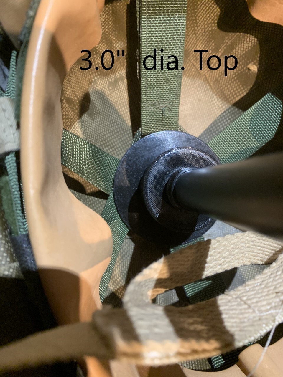 OWC-I-C Helmet Stands w/ height & Finish options, Lg & Sm dia. Tops &"Lift Kit"