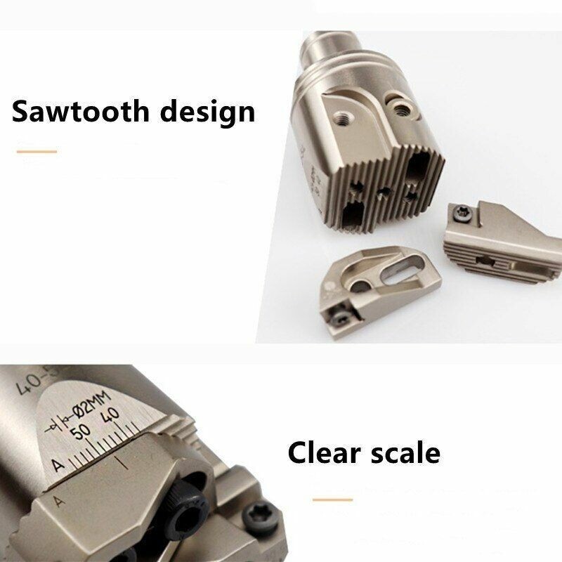 Rough Boring Head Double Edge Adjustable Boring Cutter Big Range Teeth Tools