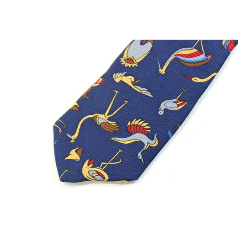 Ferragamo Tie 35 4593 Navy Used