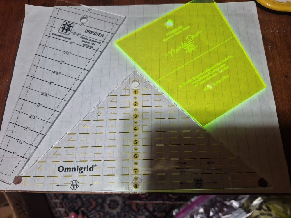 patchwork ruler, Tumbler Shapea Pattern Framer, Omnigrid