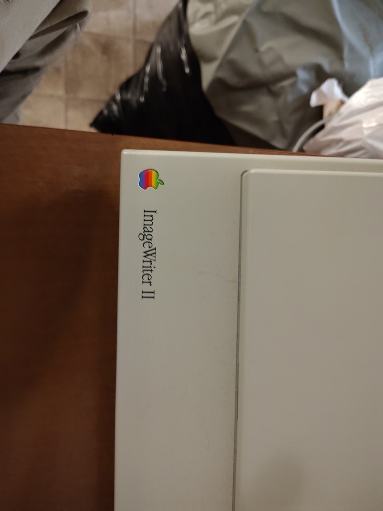 🔥Vintage Apple ImageWriter II Dot-Matrix Printer Tested Powers On Clean!