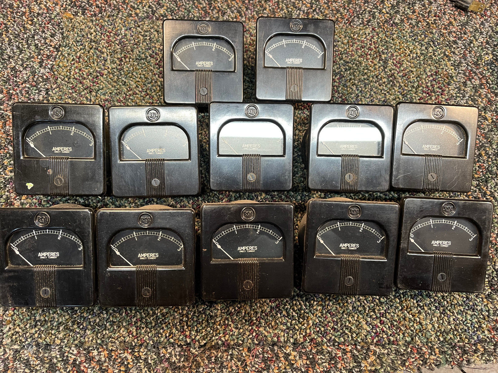 Vintage RCA Ampers Direct Current Panel Meter